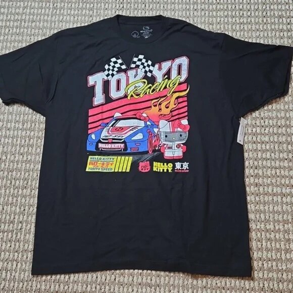 Hello Kitty Sanrio 3XL 54 / 56 Tokyo Racing Speed Bioworld Shirt Plus Size Top - Picture 1 of 1